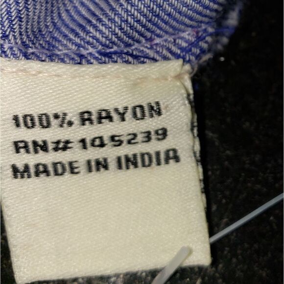 🔺️NWT Sim & Sam Blue & Pink Dotted Buttoned Cuffed Sleeve Top XLarge - Picture 10 of 10